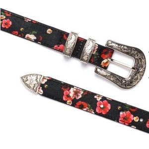 FLORAL WESTERN BELT